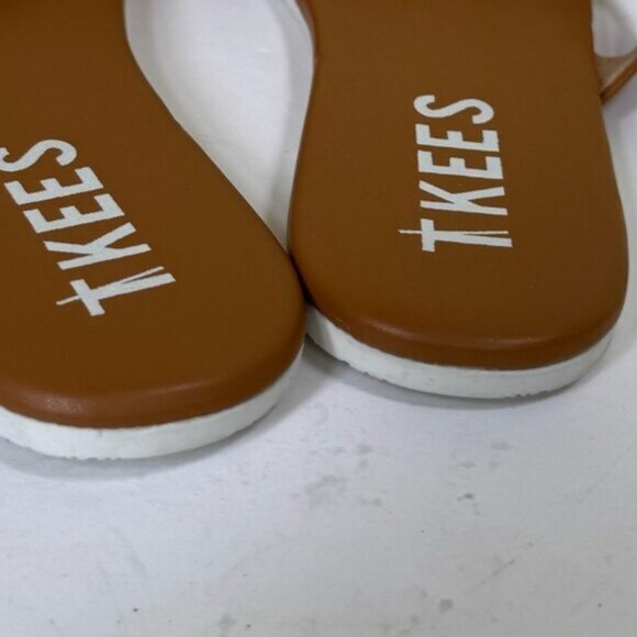 TKEES NEW Kat Strap Leather Sandals Flats Comfort Slides Mules Minimal Neutral 7 - Picture 11 of 13